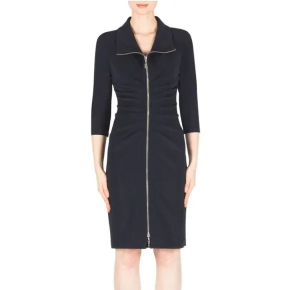 Joseph Ribkoff | Dresses | Josephribkoff Bodycon Pencil Dress Black Zip 4 |  Poshmark